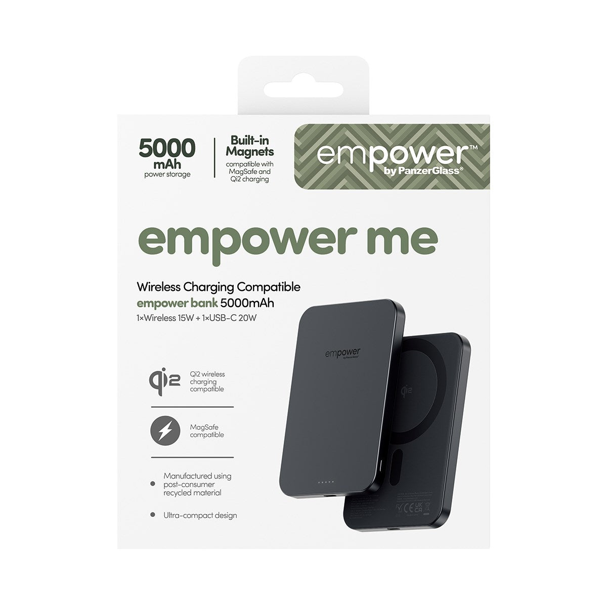 empower™ by PanzerGlass® empower™ Bank | 5000mAh | Space Black